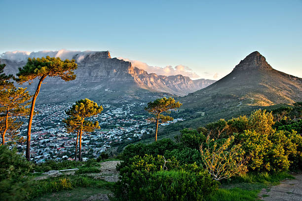 Scenic Cape Town landscape with Table Mountain